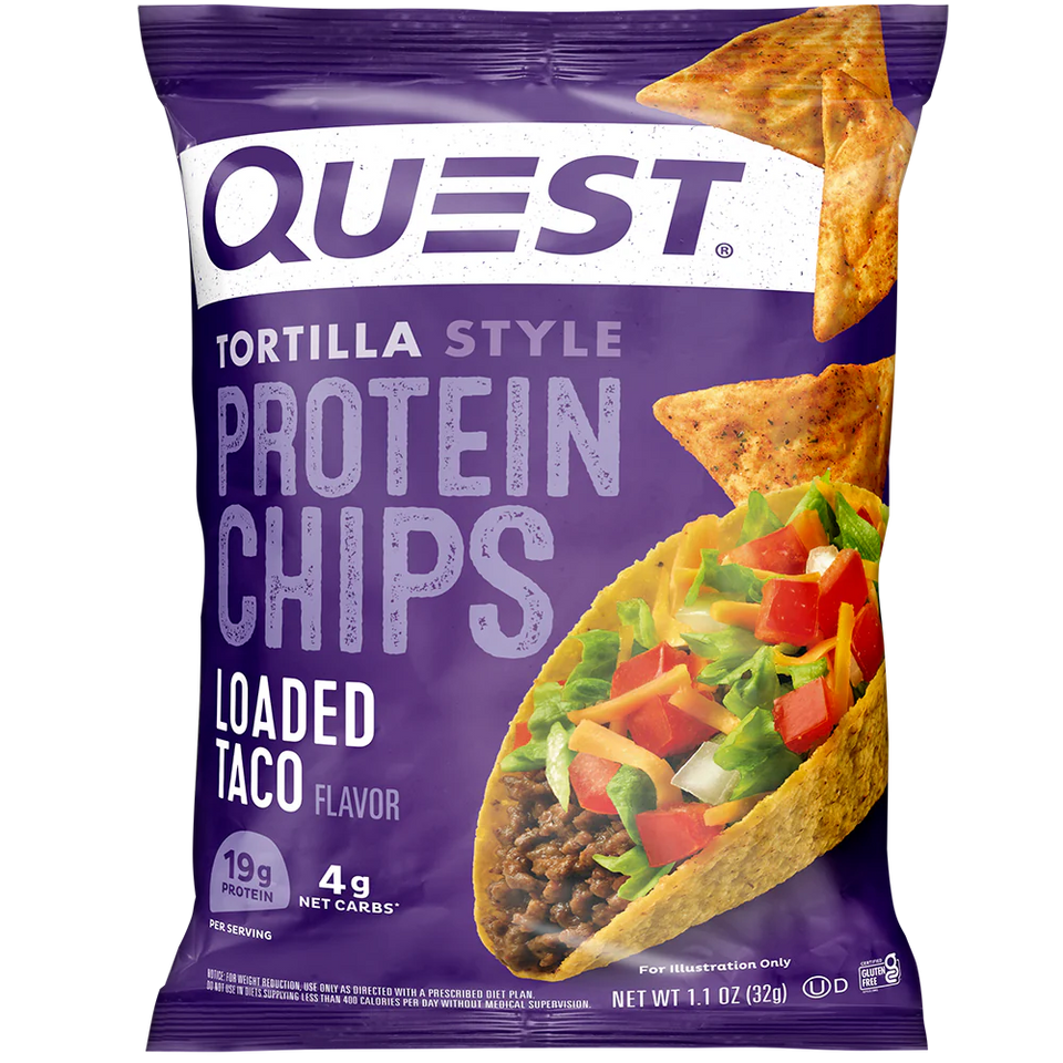 Loaded Taco Protein Chips Tortilla Style | 8er Maxipack