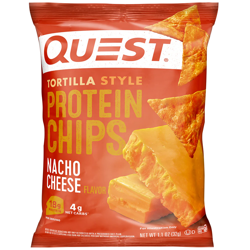 Nacho Cheese Protein Chips Tortilla Style