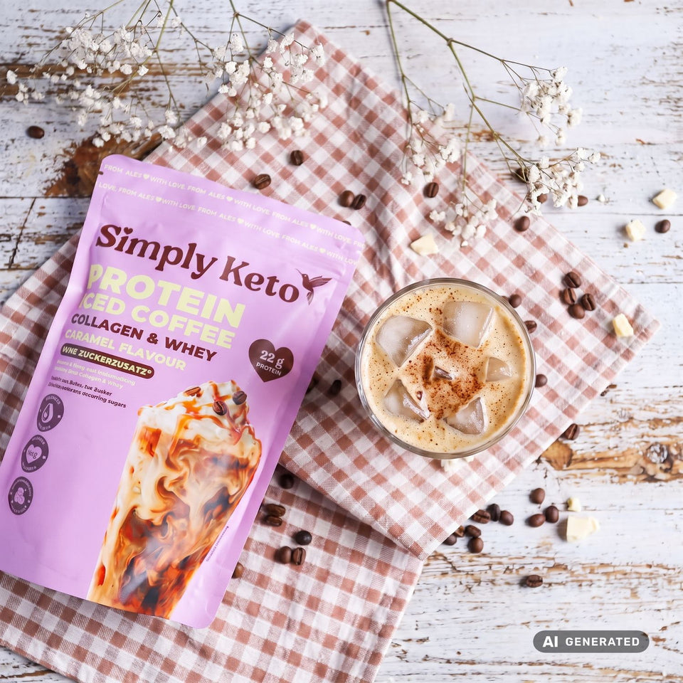 Lower-Carb* Protein Eiskaffee | Karamell
