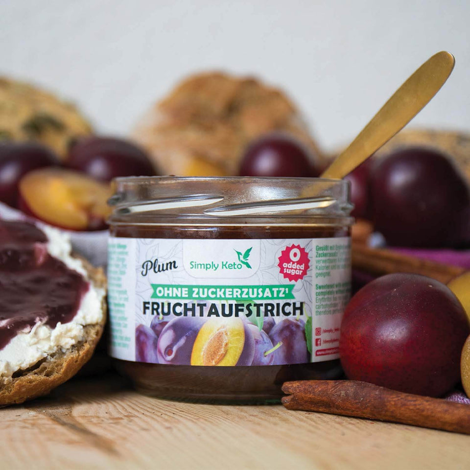 Pflaumen Fruchtaufstrich mit Erythrit 230g