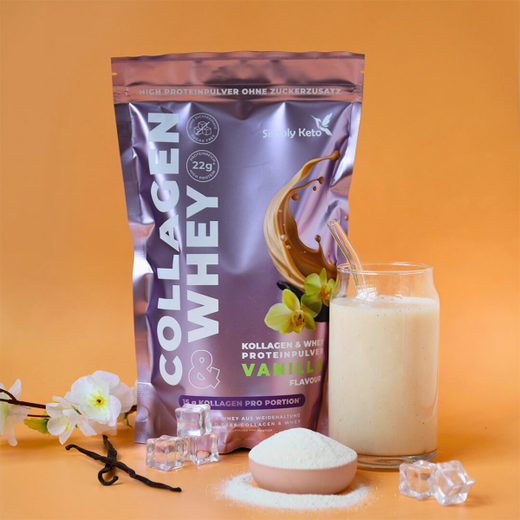 Kollagen & Whey Proteinpulver | Vanille Shake