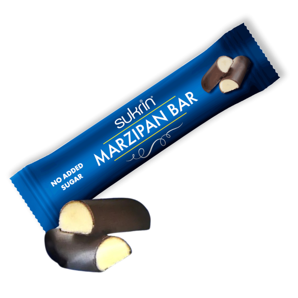 Lower-Carb* Marzipan Schokoriegel