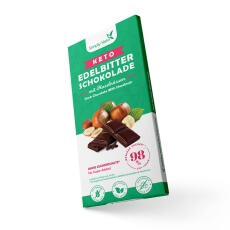 Keto Edelbitter Schokolade mit Haselnüsse | 60% Kakao