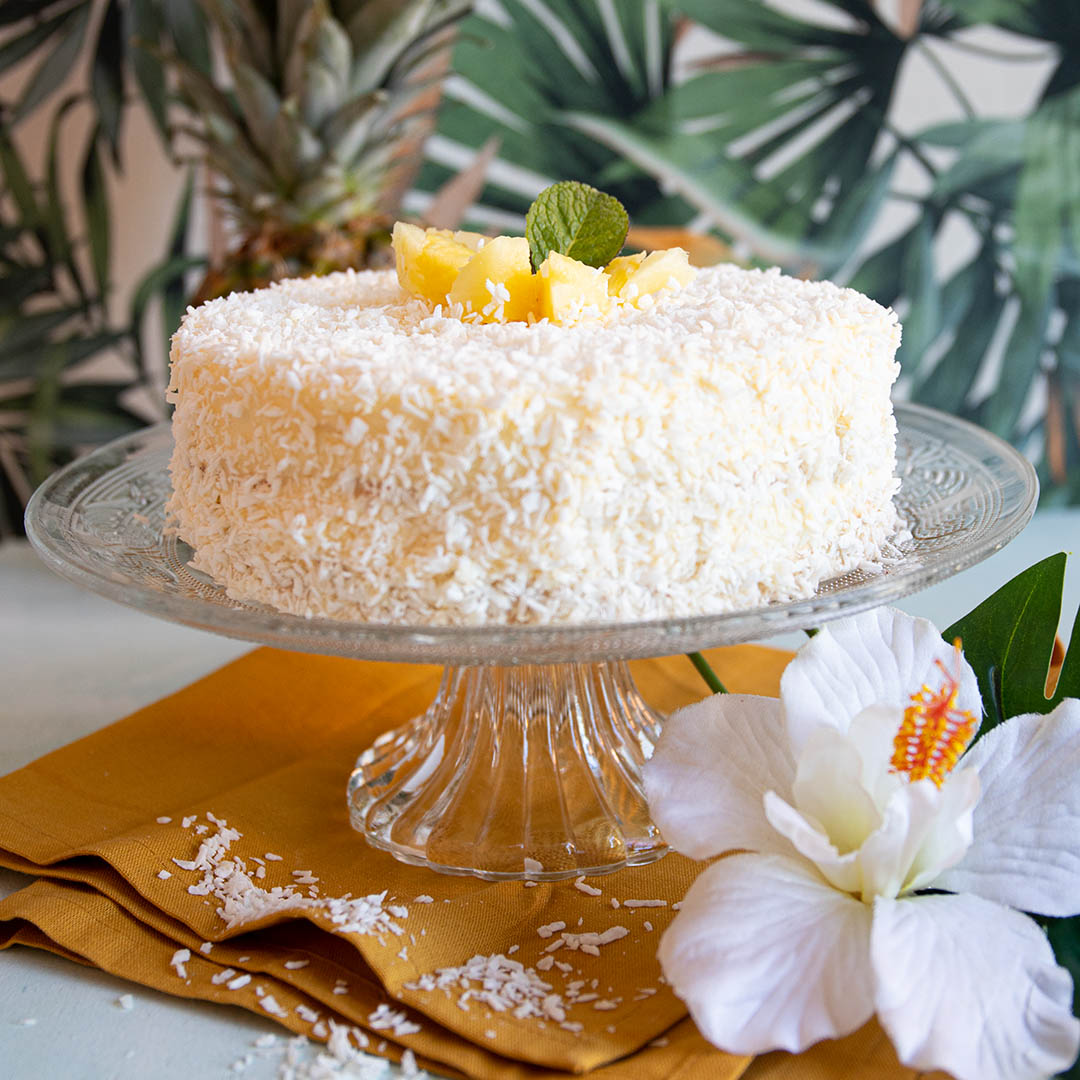 Low-Carb Kokos-Ananas-Torte | Torten &amp; Kuchen | Rezepte | Simply Keto