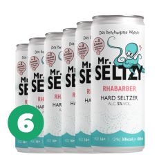 6er Set Rhabarber | Spritziger Apfelwein | Zuckerfreier Hard Seltzer