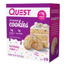 Birthday Cake Frosted Protein Cookies | 8er Pack