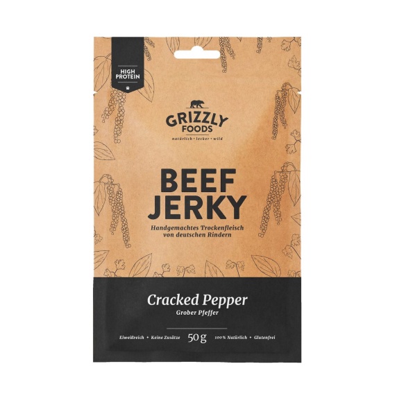 Beef Jerky Cracked Pepper | 50g