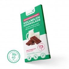Zuckerreduzierte Vollmilch Schokolade | 40% Kakao