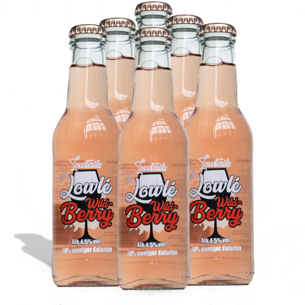 Lowlé Wildberry | Alkoholhaltiger zuckerfreier Cocktail 6er-Pack