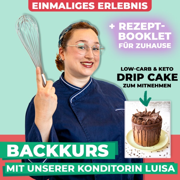 Vor-Ort Backkurs "Drip-Cake" mit Konditormeisterin Luisa + Booklet mit Infos & Rezept + fertige Tort