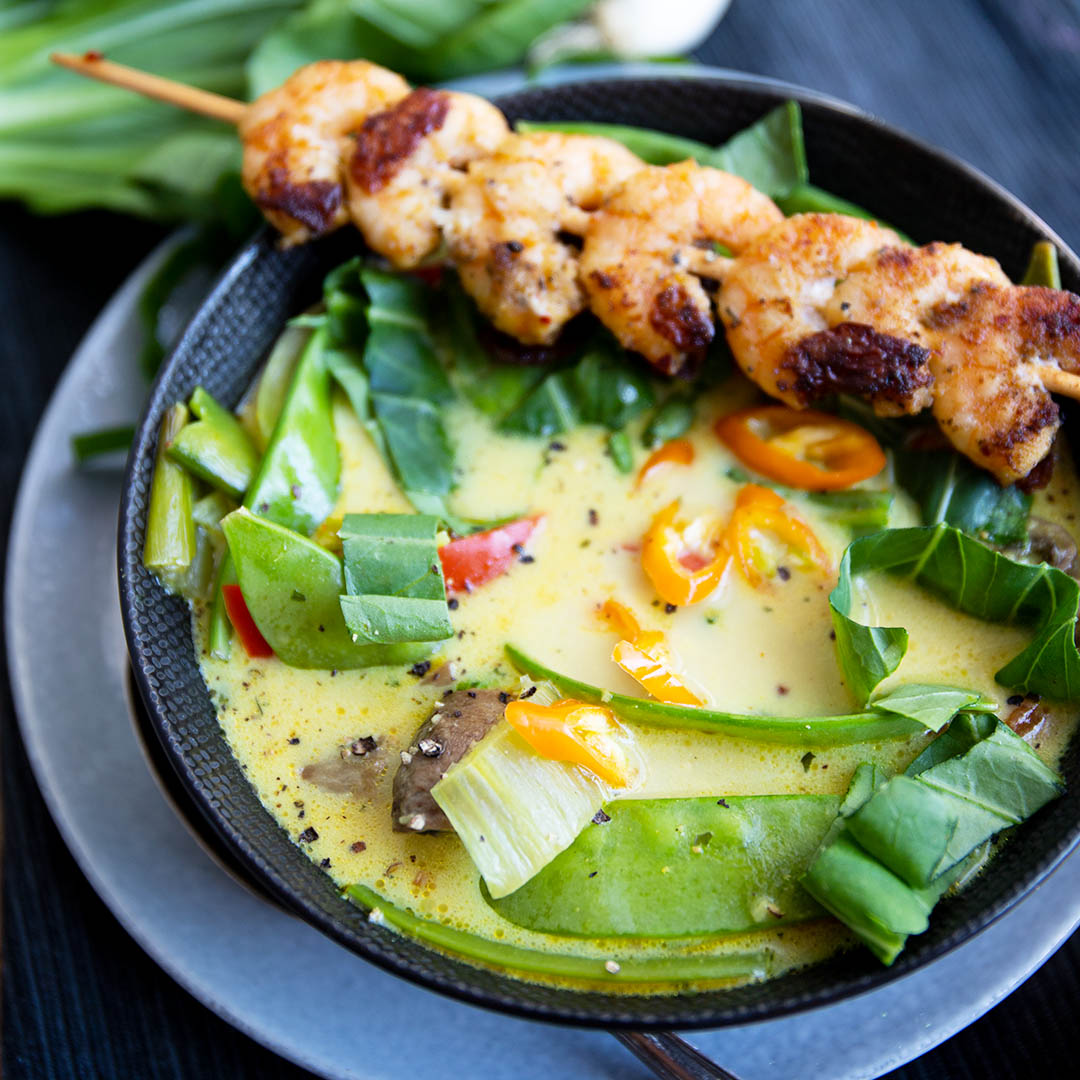 Low-Carb Thai Curry Suppe mit Garnelen | Herzhafte Gerichte | Rezepte ...